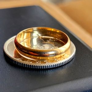 14k gold wedding band ring